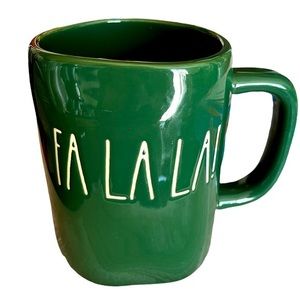 Rae Dunn Green FA LA LA ! Mug -  NWT